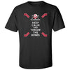 Nebraska Husker Tee Shirt - Keep Calm and THROW THE BONES