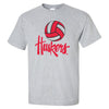 Nebraska Huskers Tee Shirt - Nebraska Volleyball Legacy Script Huskers