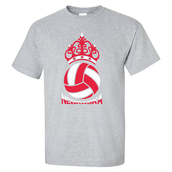 Nebraska Huskers Tee Shirt - Nebraska Huskers Volleyball Crown