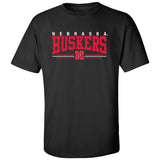 Nebraska Huskers Tee Shirt - Nebraska Huskers Stripe N