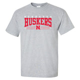 Nebraska Huskers Tee Shirt - Nebraska Huskers Stripe N