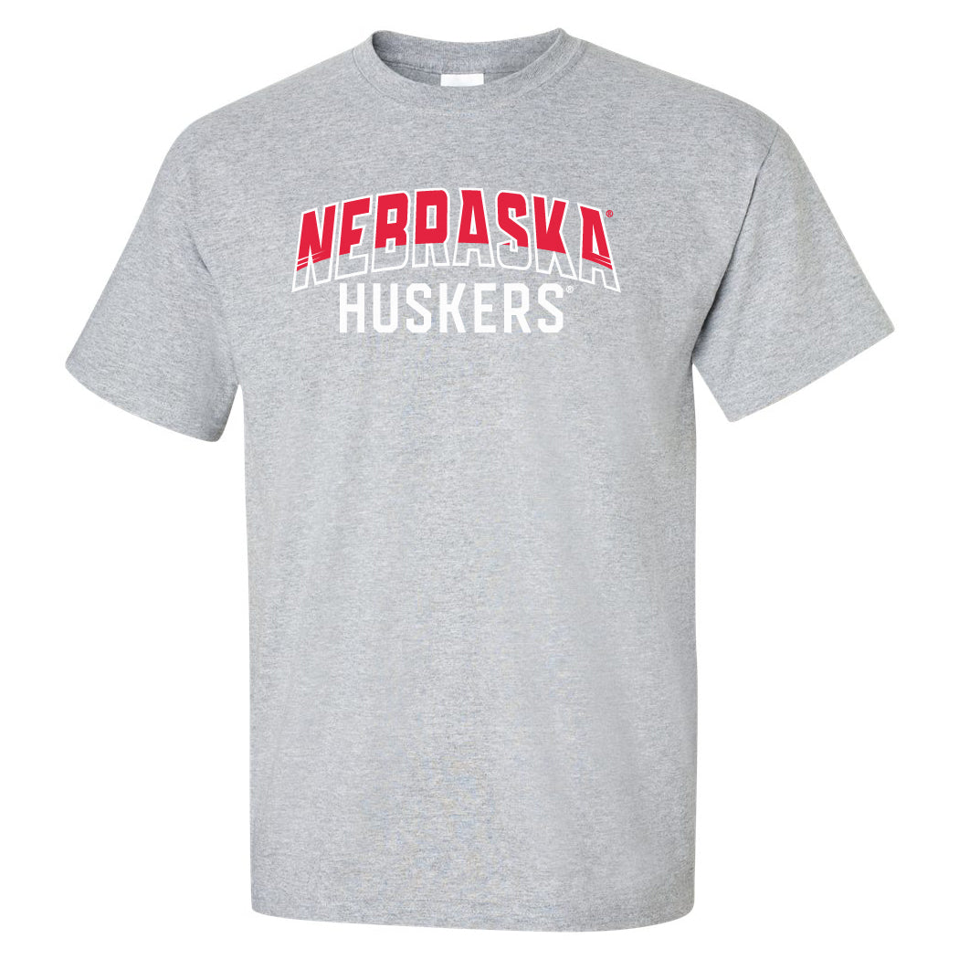 Nebraska Huskers Tee Shirt - Nebraska Arch Huskers