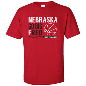 Nebraska Huskers Tee Shirt - Nebraska Basketball - GO BIG FRED