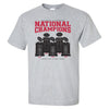 Nebraska Huskers Tee Shirt - Football National Champions Trophies