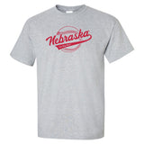 Nebraska Huskers Tee Shirt - Script Nebraska Baseball