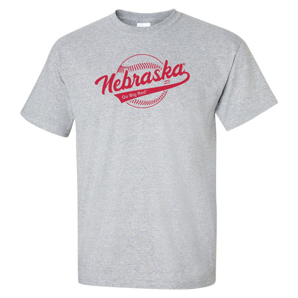 Nebraska Huskers Tee Shirt - Script Nebraska Baseball