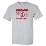 Nebraska Huskers Tee Shirt - Huskers Volleyball 5-Time National Champions