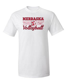 Nebraska Huskers Tee Shirt - Nebraska Volleyball Dream Bigger