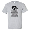 Iowa Tee Shirt - Iowa Hawkeye State Outline