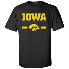 Iowa Hawkeyes Tee Shirt  - IOWA Hawkeyes Horizontal Stripe