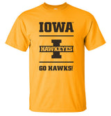 Iowa Hawkeyes Tee Shirt - Iowa Hawkeyes - Go Hawks