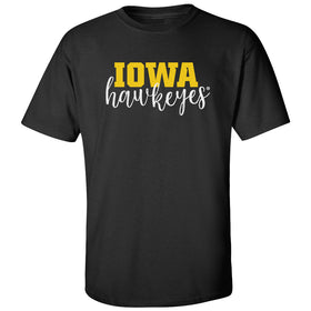 Iowa Hawkeyes Tee Shirt - Iowa Script Hawkeyes