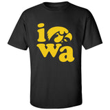 Iowa Hawkeyes Tee Shirt - Iowa Stacked