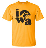 Iowa Hawkeyes Tee Shirt - Iowa Stacked