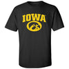Iowa Hawkeyes Tee Shirt - Arched IOWA with Tigerhawk Oval