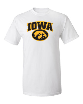 Iowa Hawkeyes Tee Shirt - Iowa Oval Tigerhawk Logo