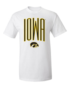 Iowa Hawkeyes Tee Shirt - Iowa Arch with Tigerhawk