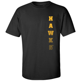 Iowa Hawkeyes Tee Shirt - Vertical Hawks Fade