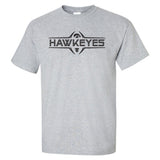 Iowa Hawkeyes Tee Shirt - Striped HAWKEYES Football Laces