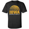 Iowa Hawkeyes Tee Shirt - Iowa Basketball Oval Tigerhawk