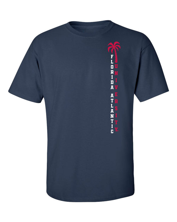 Florida Atlantic Owls Tee Shirt - FAU Vertical Palm Tree