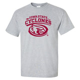 Iowa State Cyclones Tee Shirt - Cy The ISU Cyclones Mascot Swirl