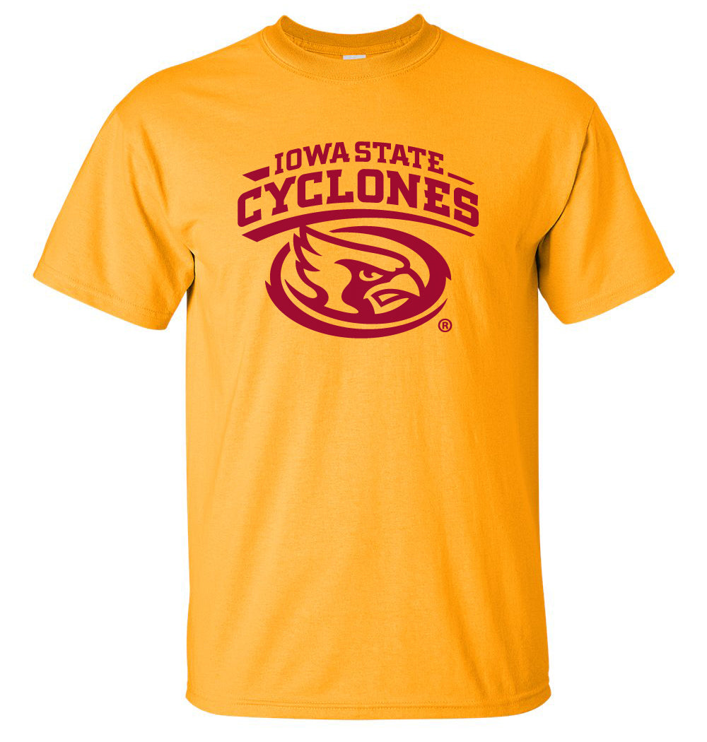 Iowa State Cyclones Tee Shirt - Cy The ISU Cyclones Mascot Swirl