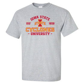 Iowa State Cyclones Tee Shirt - Arch Iowa State 1858