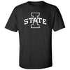 Iowa State Cyclones Tee Shirt - I-State Primary Logo Blackout
