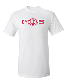 Iowa State Cyclones Tee Shirt - Striped Cyclones Football Laces