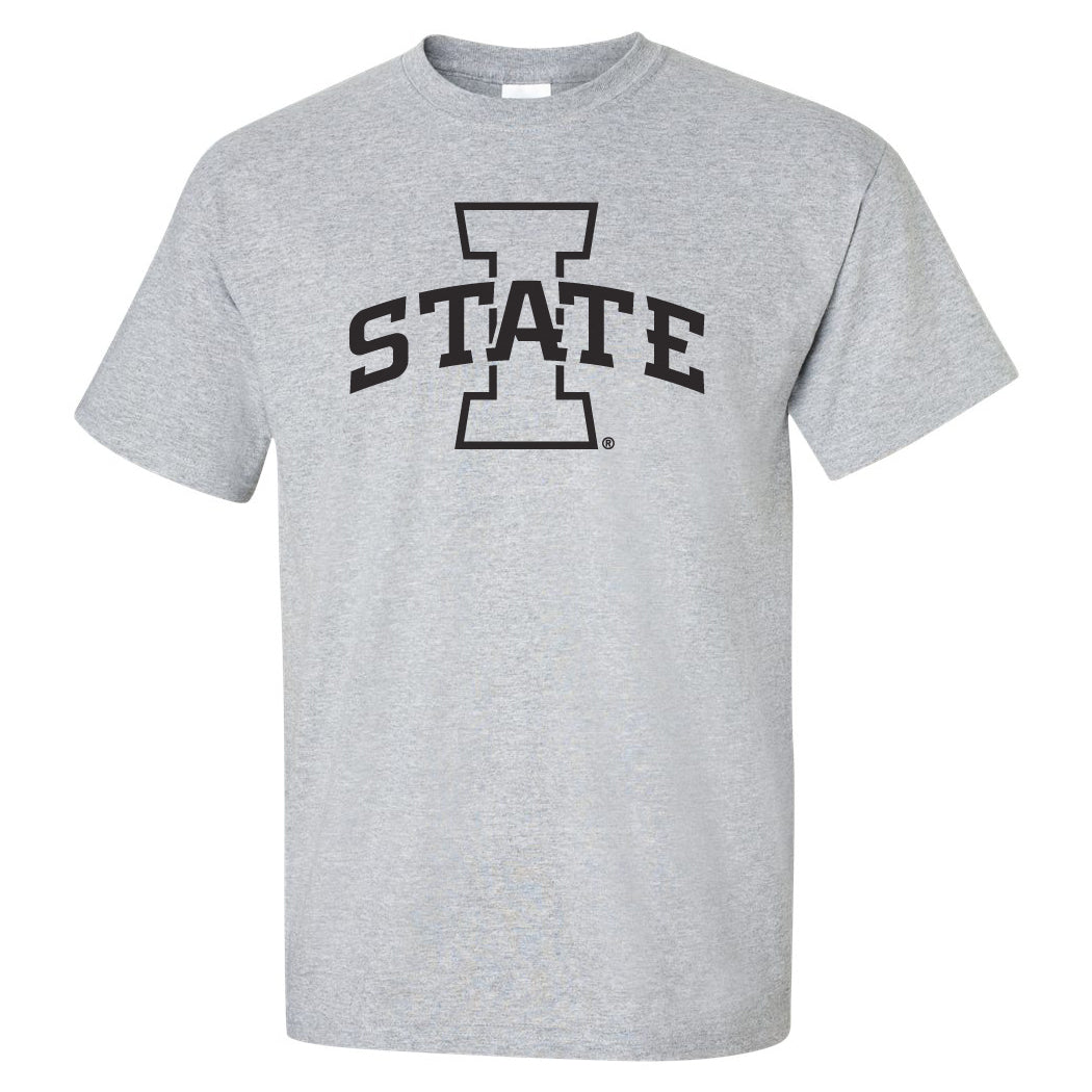 Iowa State Cyclones Tee Shirt - I-State Primary Logo Gray Out