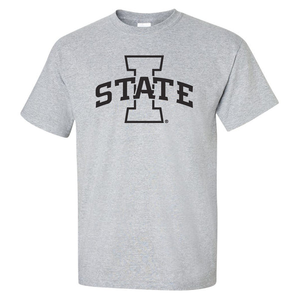 Iowa State Cyclones Tee Shirt - I-State Primary Logo Gray Out
