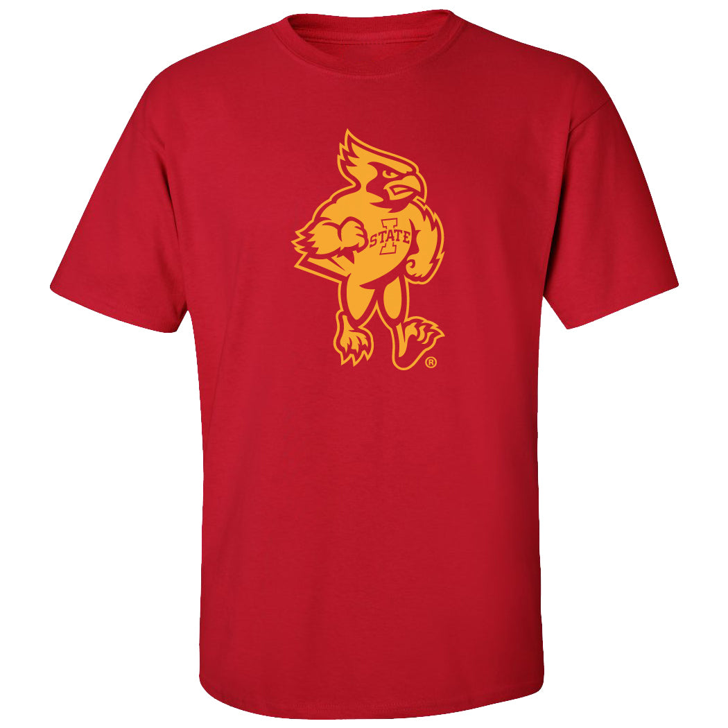 Iowa State Cyclones Tee Shirt - Cy The Cyclones Mascot Full Body