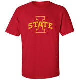 Iowa State Cyclones Tee Shirt - I-State Primary Logo Gold Ink
