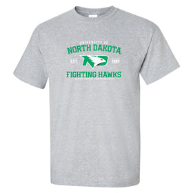 North Dakota Fighting Hawks Tee Shirt - North Dakota Arch Primary Logo