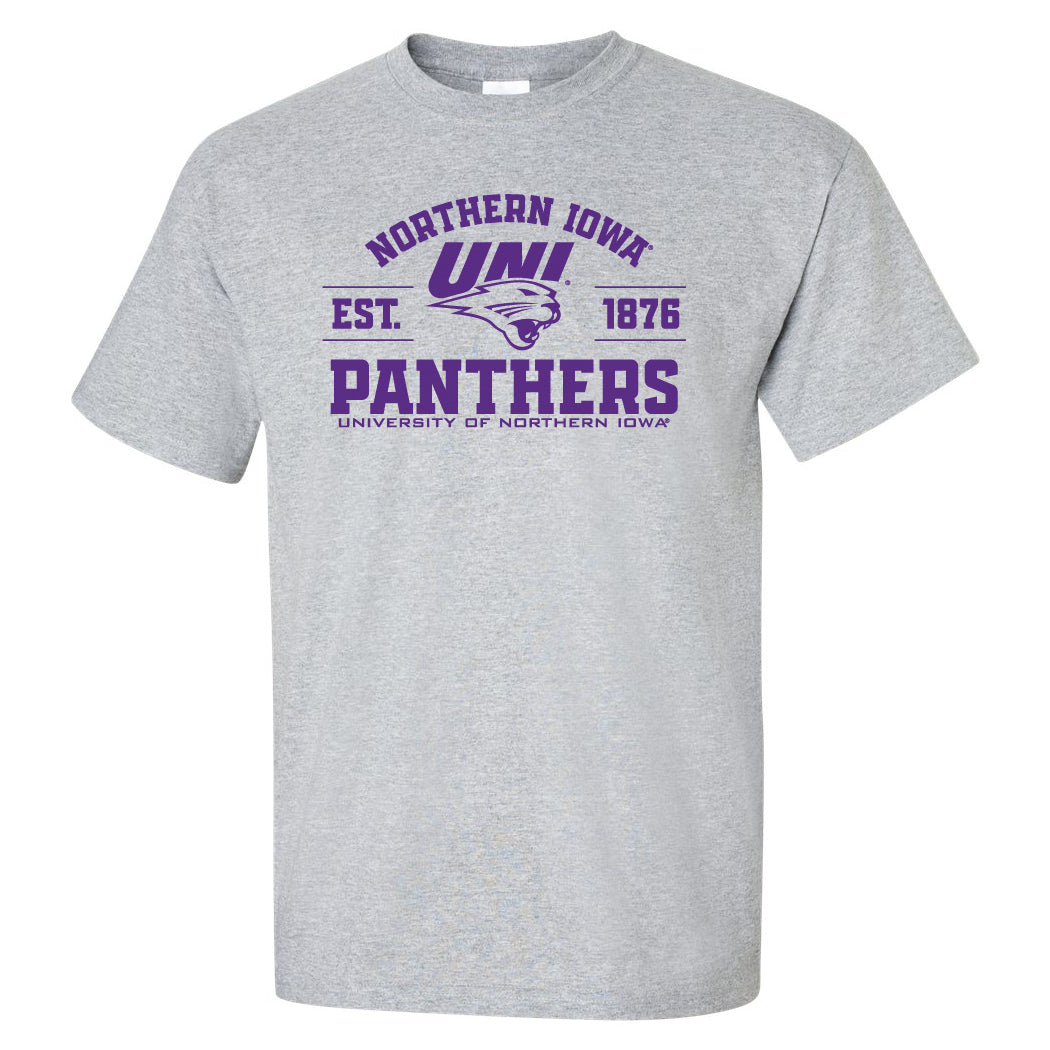 Northern Iowa Panthers Tee Shirt - UNI Established 1876