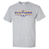 Northern Iowa Panthers Tee Shirt - Striped UNI Panthers Football Laces