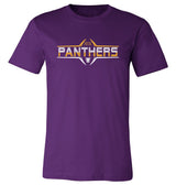 Northern Iowa Panthers Tee Shirt - Striped UNI Panthers Football Laces