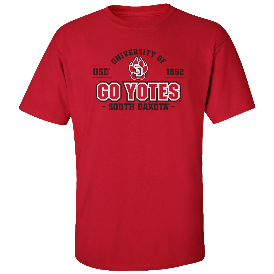 South Dakota Coyotes Tee Shirt - USD 1862 GO YOTES