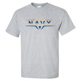 Navy Midshipmen Tee Shirt - Navy Football Laces