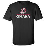 Omaha Mavericks Tee Shirt - University of Nebraska Omaha with Primary Logo on Black