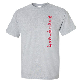 Omaha Mavericks Tee Shirt - Vertical UNO Mavericks