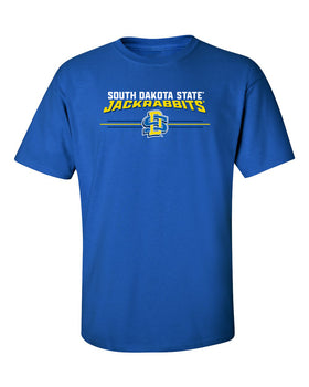 South Dakota State Jackrabbits Tee Shirt - 3 Stripe Interlocking SDSU Logo