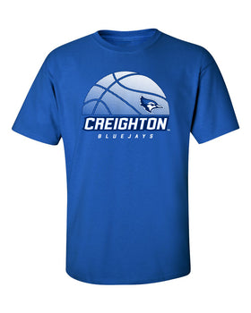 Creighton Bluejays Tee Shirt - Creighton Basketball Ball Logo