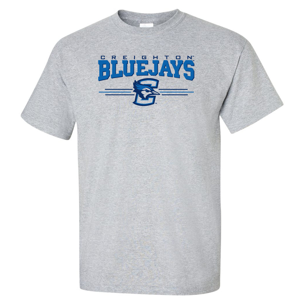 Creighton Bluejays Tee Shirt - 3 Stripe Primary Logo