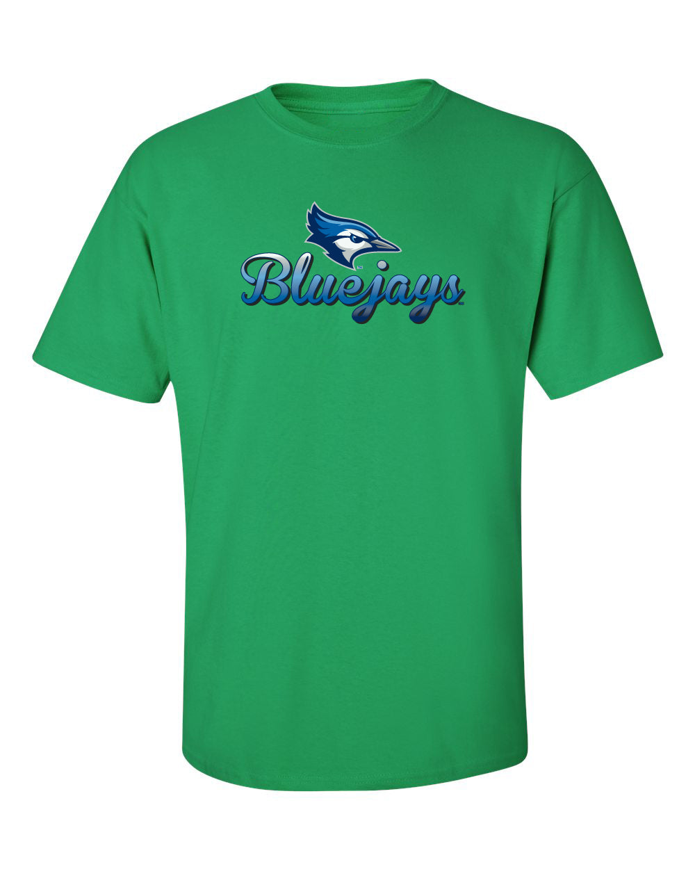 Creighton Bluejays Tee Shirt - Script Bluejays Full Color Fade
