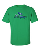 Creighton Bluejays Tee Shirt - Script Bluejays Full Color Fade