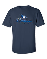 Creighton Bluejays Tee Shirt - Script Bluejays Full Color Fade