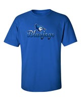Creighton Bluejays Tee Shirt - Script Bluejays Full Color Fade