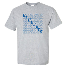Creighton Bluejays Tee Shirt - Bluejays Diagonal Echo
